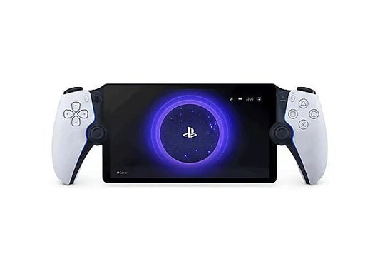 SONY PLAYSTATION PORTAL REMOTE PLAYER WHITE - Sony PlayStation Portal remote player front view with controller on white background