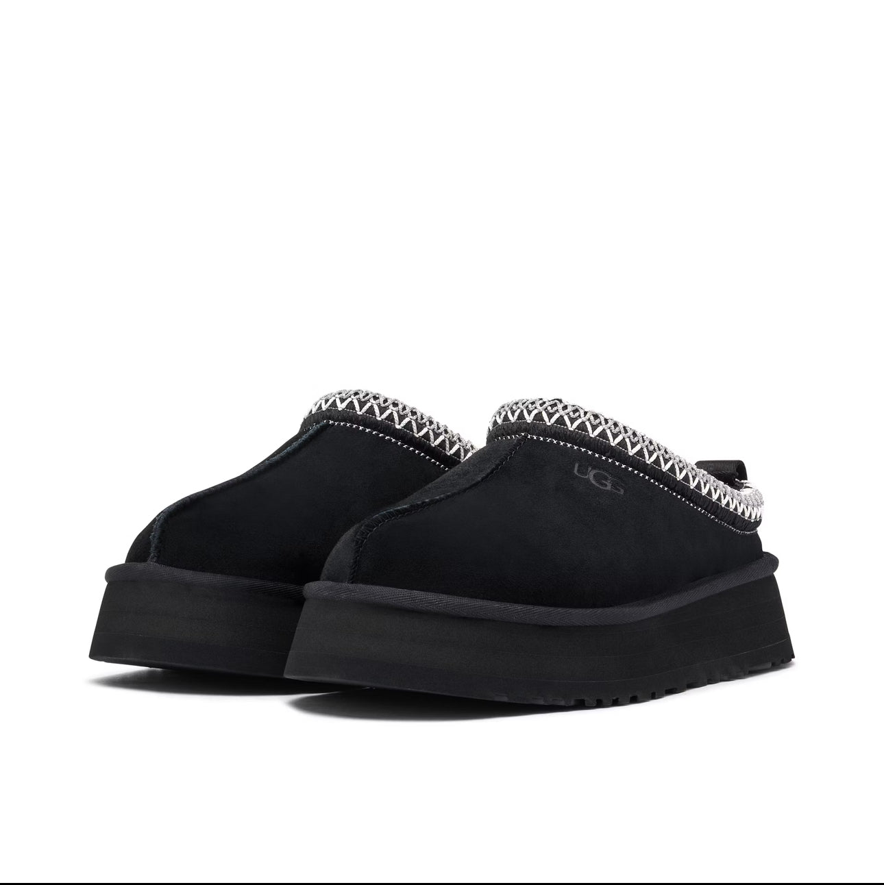 UGG TAZZ ‘BLACK’ - UGG Tazz platform slipper rear heel and sole detail