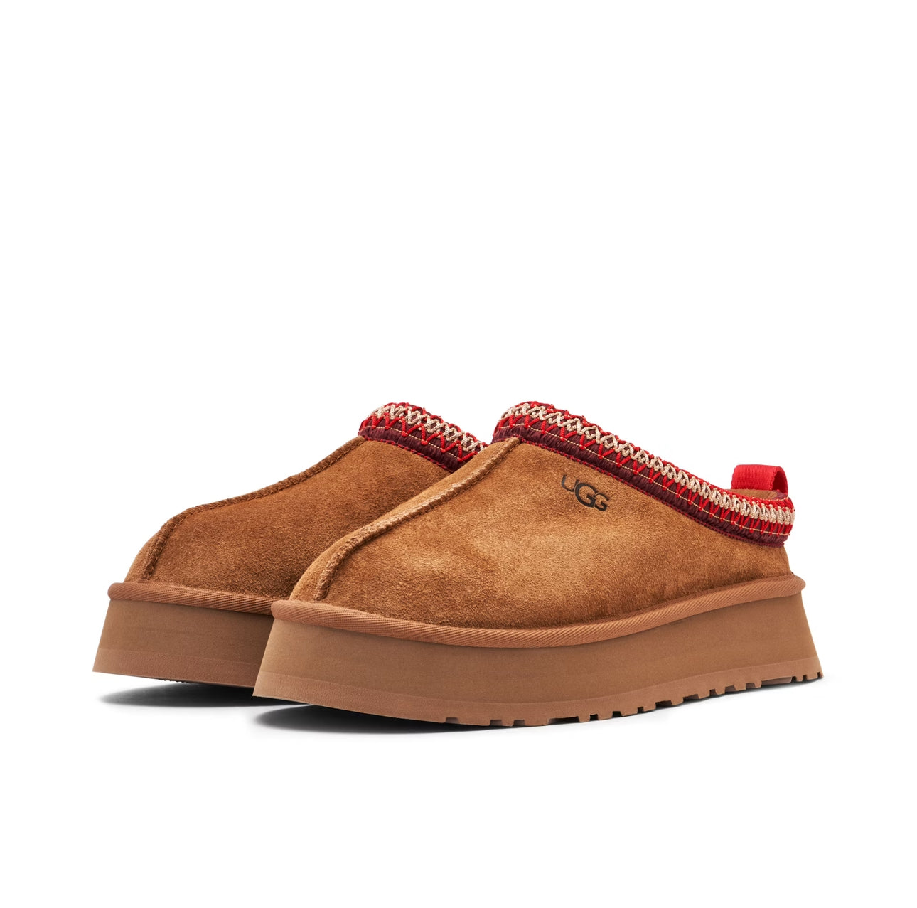 UGG TAZZ ‘CHESTNUT’ - UGG Tazz platform slipper rear heel and sole detail
