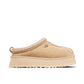 UGG TAZZ ‘MUSTARD SEED’ - UGG Tazz platform slipper side profile view on white background