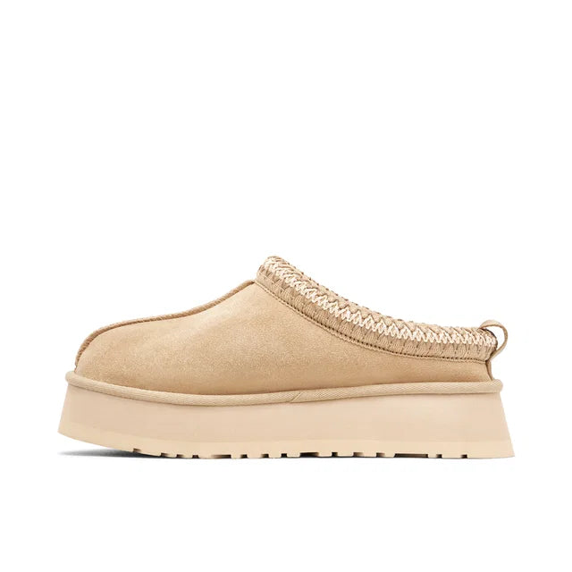 Ugg Tazz Mustard Seed high platform - UGG Tazz platform slipper alternate angle view
